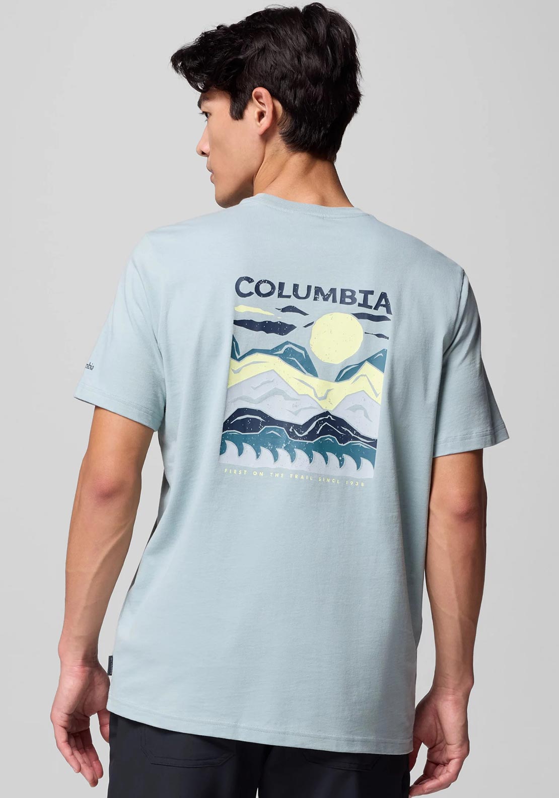 Columbia Explorers Canyon™ Back Graphic T-Shirt, Crushed Blue