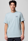 Columbia Explorers Canyon™ Back Graphic T-Shirt, Crushed Blue