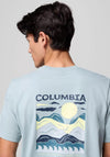 Columbia Explorers Canyon™ Back Graphic T-Shirt, Crushed Blue