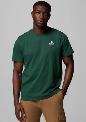 Columbia Explorers Canyon™ Back Graphic T-Shirt, Forest Green