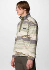Colombia Helvetia II Printed Half Snap Fleece, Safari Green & Stone
