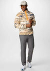 Colombia Helvetia™ II Printed Half Snap Fleece, Beige Multi