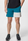 Columbia Hike Colour Block Hiking Shorts, River Blue & Stone