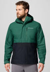 Columbia Hikebound™ II Waterproof Jacket, Forest Green & Black