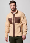 Columbia Men’s Juniper Peak™ Fleece Jacket, Cream & Brown