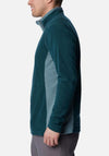 Columbia Men’s Klamath Range II Half Zip Fleece, Metal & Night Wave