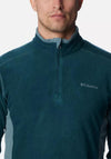 Columbia Men’s Klamath Range II Half Zip Fleece, Metal & Night Wave