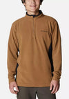 Columbia Klamath Range II Half Zip Fleece, Black & Tan