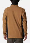 Columbia Klamath Range II Half Zip Fleece, Black & Tan
