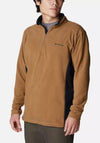 Columbia Klamath Range II Half Zip Fleece, Black & Tan