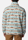 Columbia Men’s Helvetia Checkered Peaks Half Snap Fleece, Stone Blue