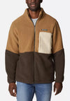 Columbia Men’s Mountainside Heavyweight Full Zip Fleece, Delta & Ancient Fossil