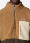 Columbia Men’s Mountainside Heavyweight Full Zip Fleece, Delta & Ancient Fossil