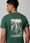 Columbia Men’s Rapid Ridge II Back Graphic T-Shirt, Green