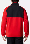Columbia Men’s Sage Peak Full Zip Fleece, Red & Black