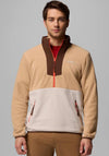 Columbia Men’s Sequoia Grove™ Half Zip Fleece, Beige & Brown