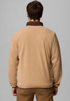 Columbia Men’s Sequoia Grove™ Half Zip Fleece, Beige & Brown