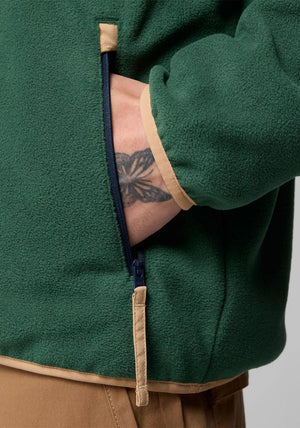 Columbia Men’s Sequoia Grove™ Half Zip Fleece, Green & Navy