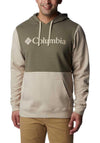 Columbia Men’s Trek Colourblock Hoodie, Ancient Fossil & Green