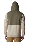 Columbia Men’s Trek Colourblock Hoodie, Ancient Fossil & Green