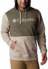 Columbia Men’s Trek Colourblock Hoodie, Ancient Fossil & Green