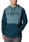 Columbia Men’s Trek Colourblock Hoodie, Metal & Nightwave