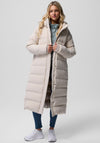 Columbia Womens Amaze Down Long Coat, Cream
