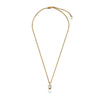 Dyrberg Kern Colume Pearl Necklace, Gold