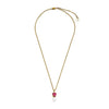 Dyrberg Kern Colume Pearl Necklace, Gold & Pink