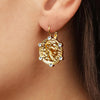 Dyrberg/Kern Como Coin Earrings, Gold