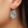 Dyrberg/Kern Como Coin Earrings, Silver