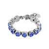 Dyrberg/Kern Conian Bracelet, Sapphire Blue & Silver