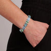 Dyrberg/Kern Conian Bracelet, Silver & Blue Multi