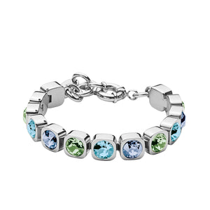 Dyrberg/Kern Conian Bracelet, Silver & Blue Multi