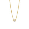 Seala 8mm CZ Claddagh Necklace, Gold