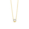 Seala 8mm Pavé CZ Claddagh Necklace, Gold