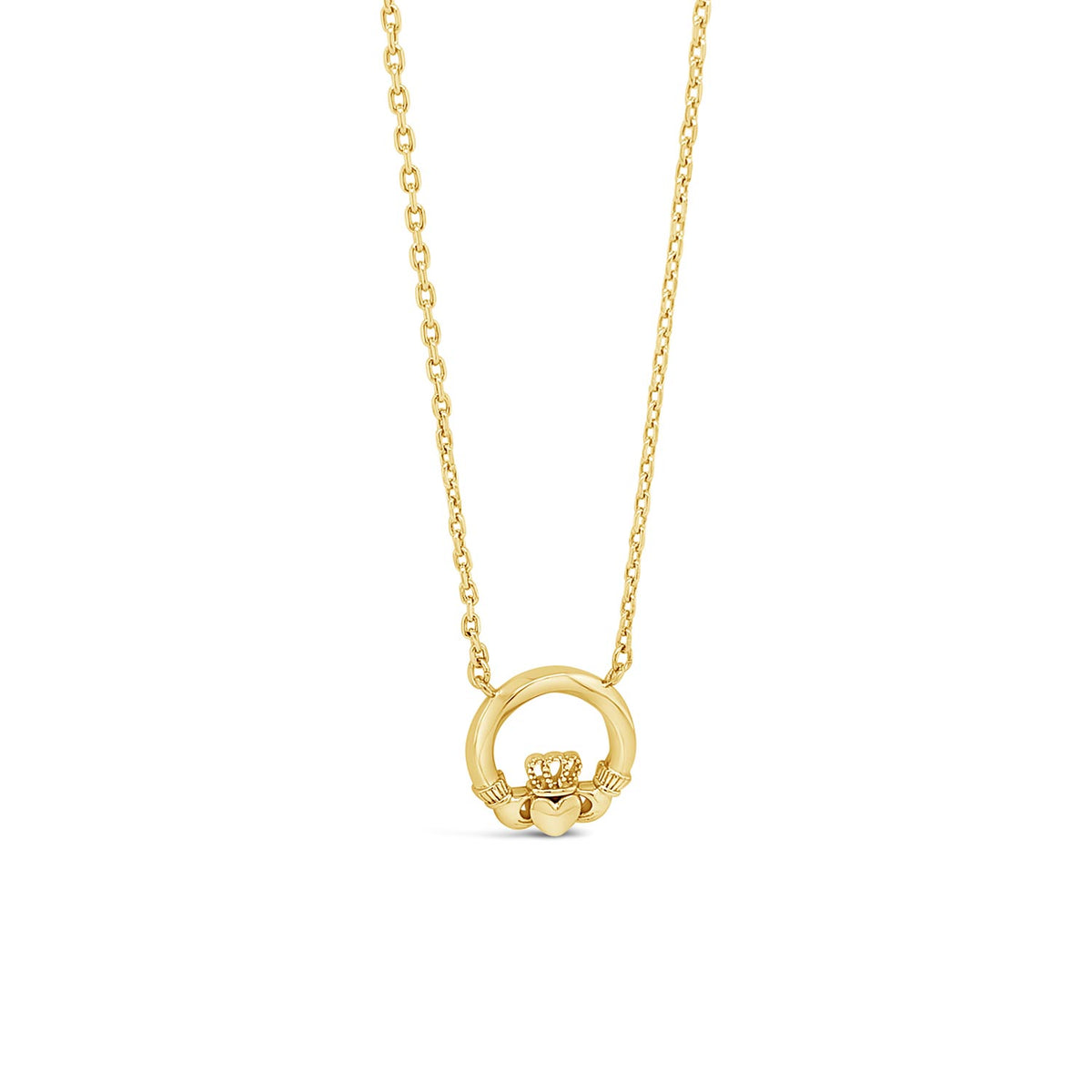 Seala 13mm Claddagh Necklace, Gold