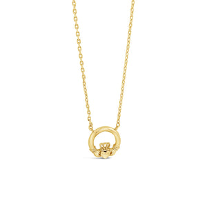 Seala 13mm Claddagh Necklace, Gold