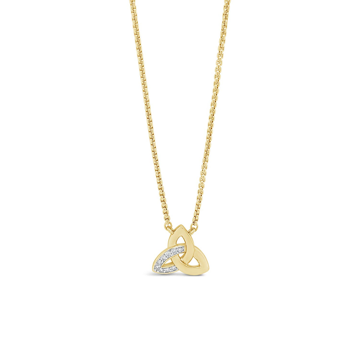 Seala Trinity Knot Pendant Necklace, Gold