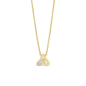Seala Trinity Knot Pendant Necklace, Gold