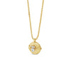 Seala CZ Claddagh Locket Necklace, Gold