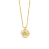 Seala CZ Trinity Knot Locket Necklace, Gold