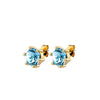 Dyrberg/Kern Craze Stud Earrings, Gold & Aqua Blue