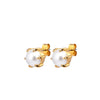Dyrberg/Kern Craze Pearl Stud Earrings, Gold