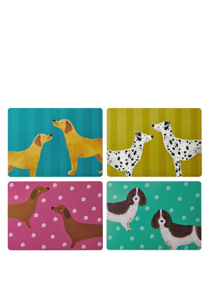 Creative Tops Dogs Print Large Placemats, Set of 4