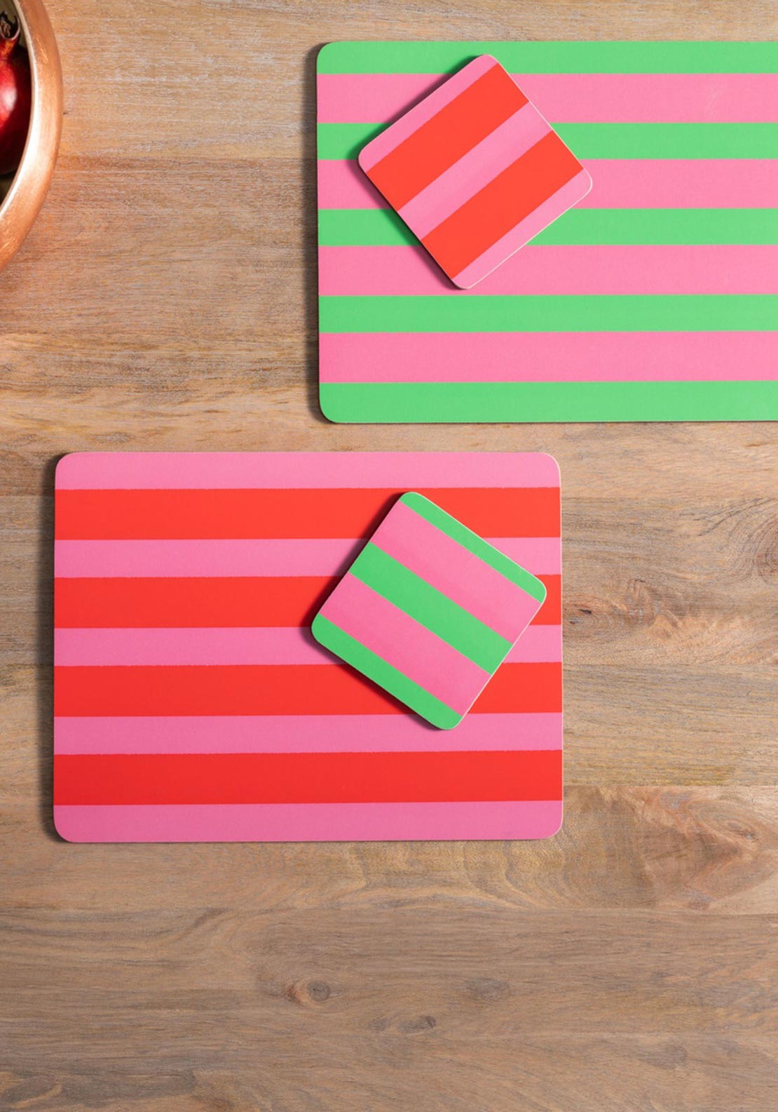 CTCB COASTER SET OF 4 STRIPES