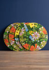 Creative Tops Floral Premium Round Placemats, Set of 4