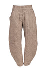 My Soul Stripe Crincle Barrel Trousers, Sand
