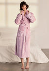 Chelsea Peers Fleece Dressing Gown, Pink