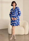 Chelsea Peers Moonlit Lion Print Nightshirt, Blue